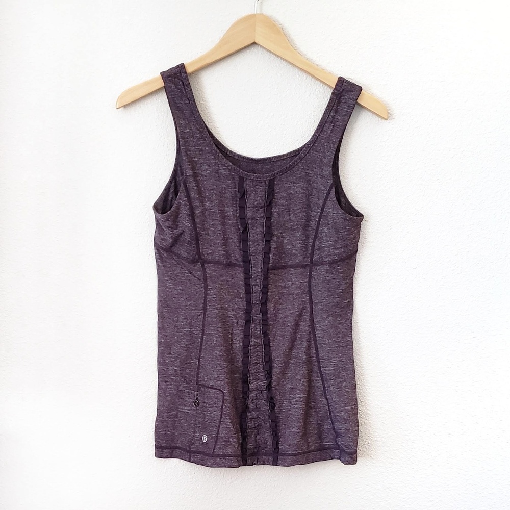Lululemon Ruffle Trim Pocket Tank Top